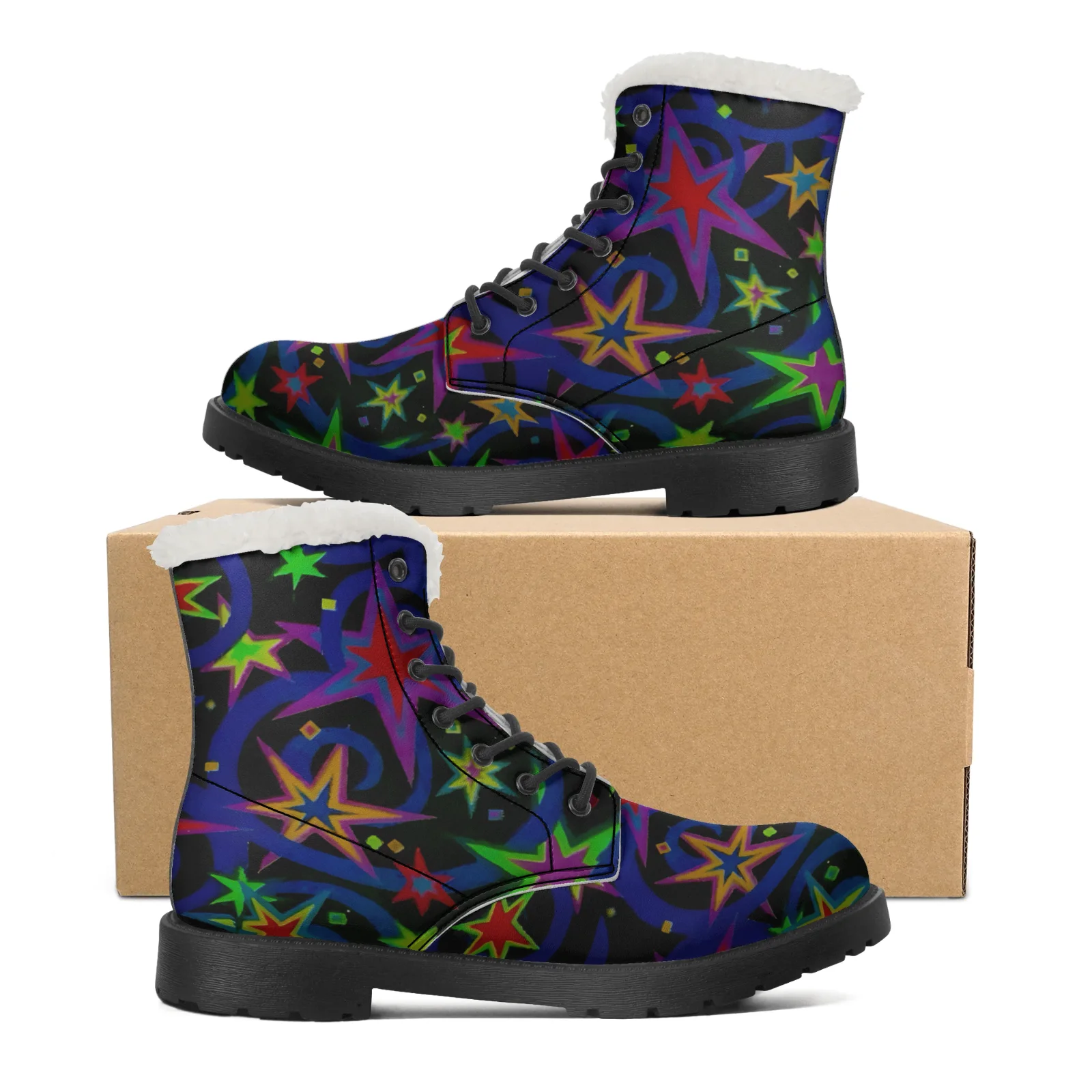 Men Shoes Eu To Us Size - Bottes de neige en peluche Starlit