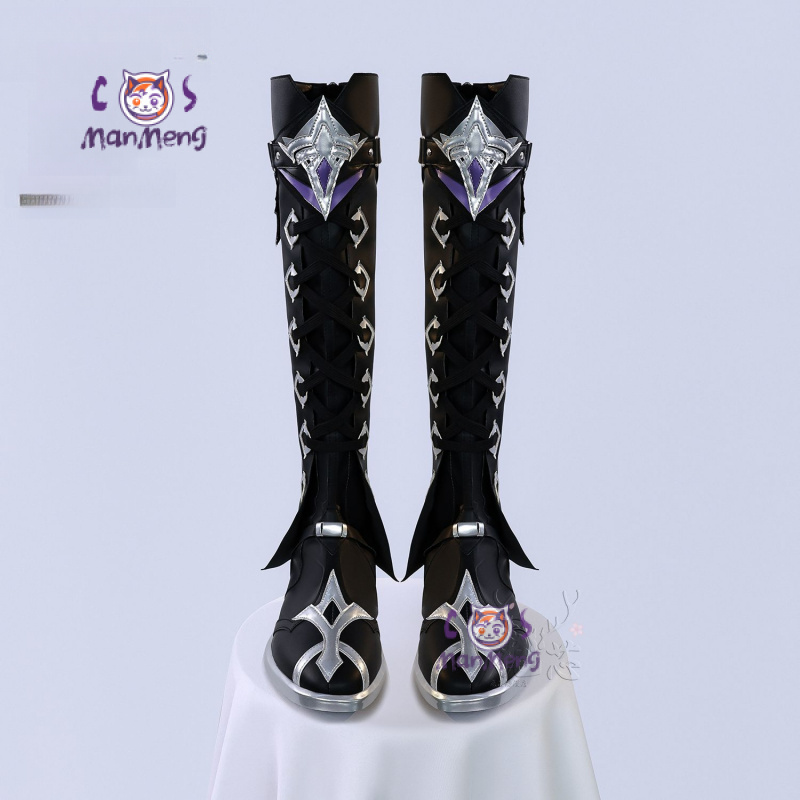 Men Shoes Boots - Kyryll Chudomirovich Flins Cosplay Genshin Impact