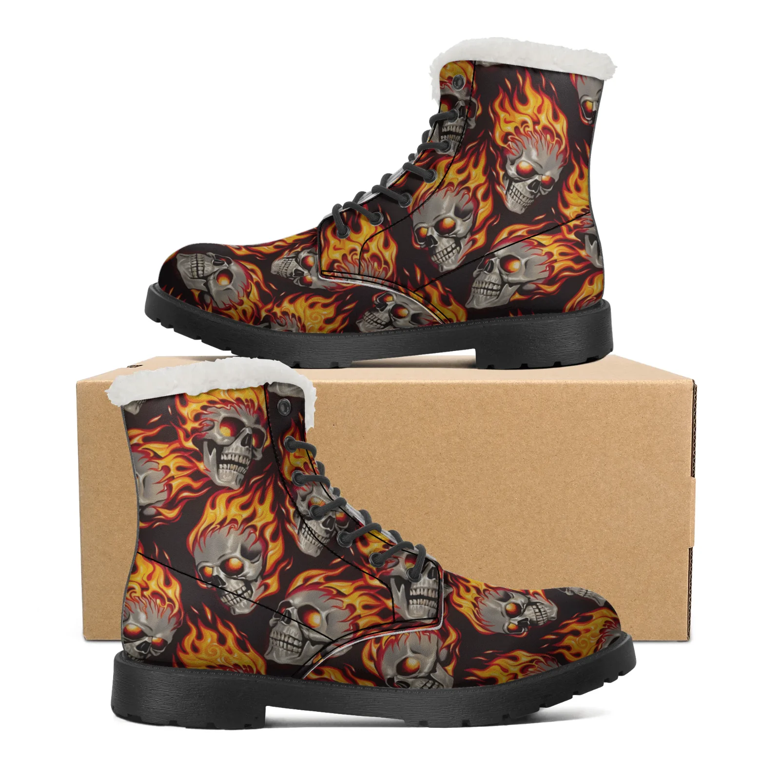 Men Shoes Eu To Us Size - Bottes de neige à motifs de