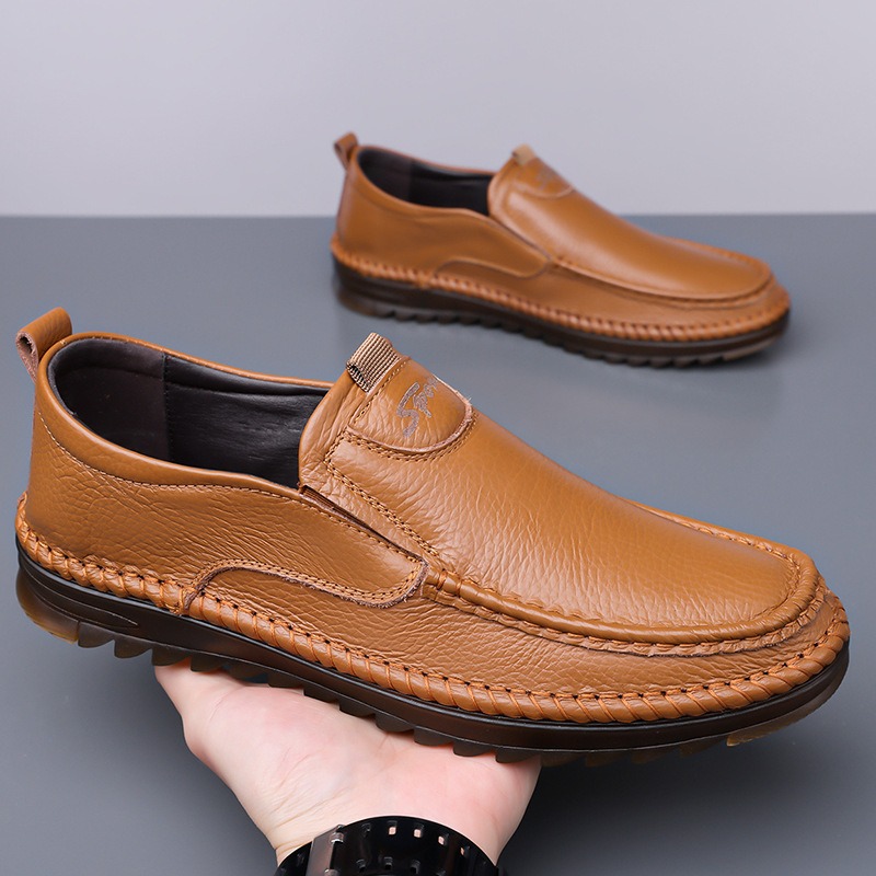 Men'S Shoes Size 42 In Us - Chaussures en cuir véritable pour hommes