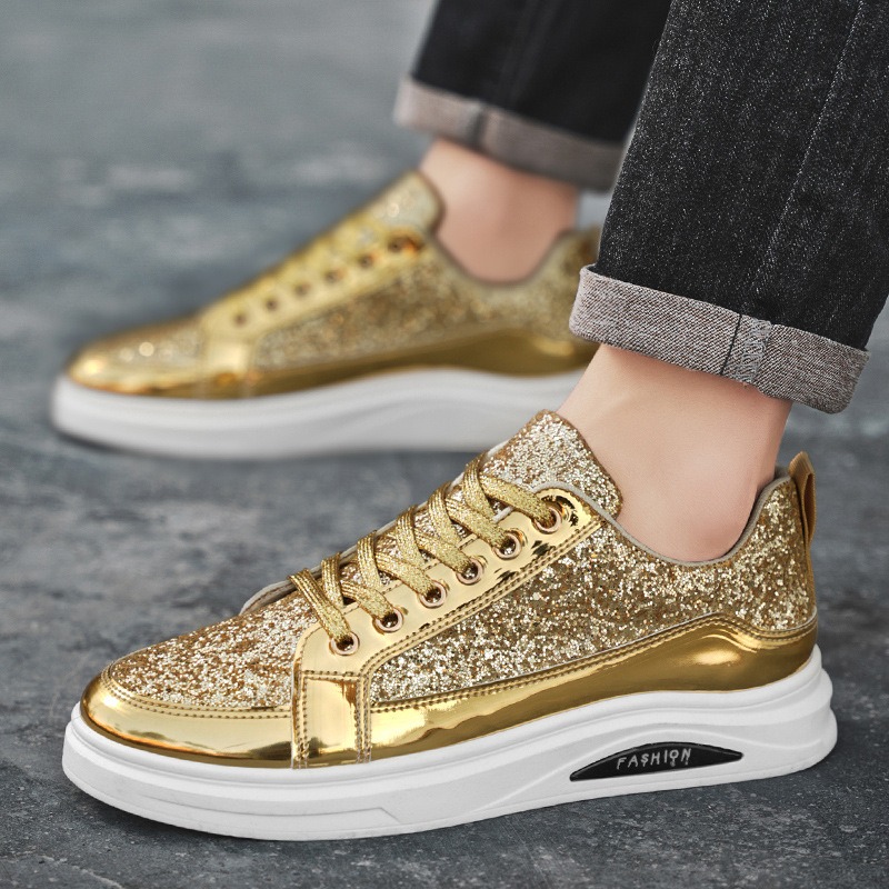 Men'S Shoes Size 42 In Us - Baskets dorées pour hommes 2025 –