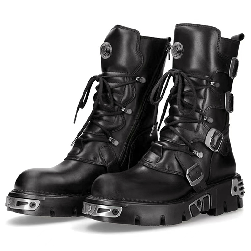 Men'S Shoes Dq - Hommes de luxe mode punk gothique
