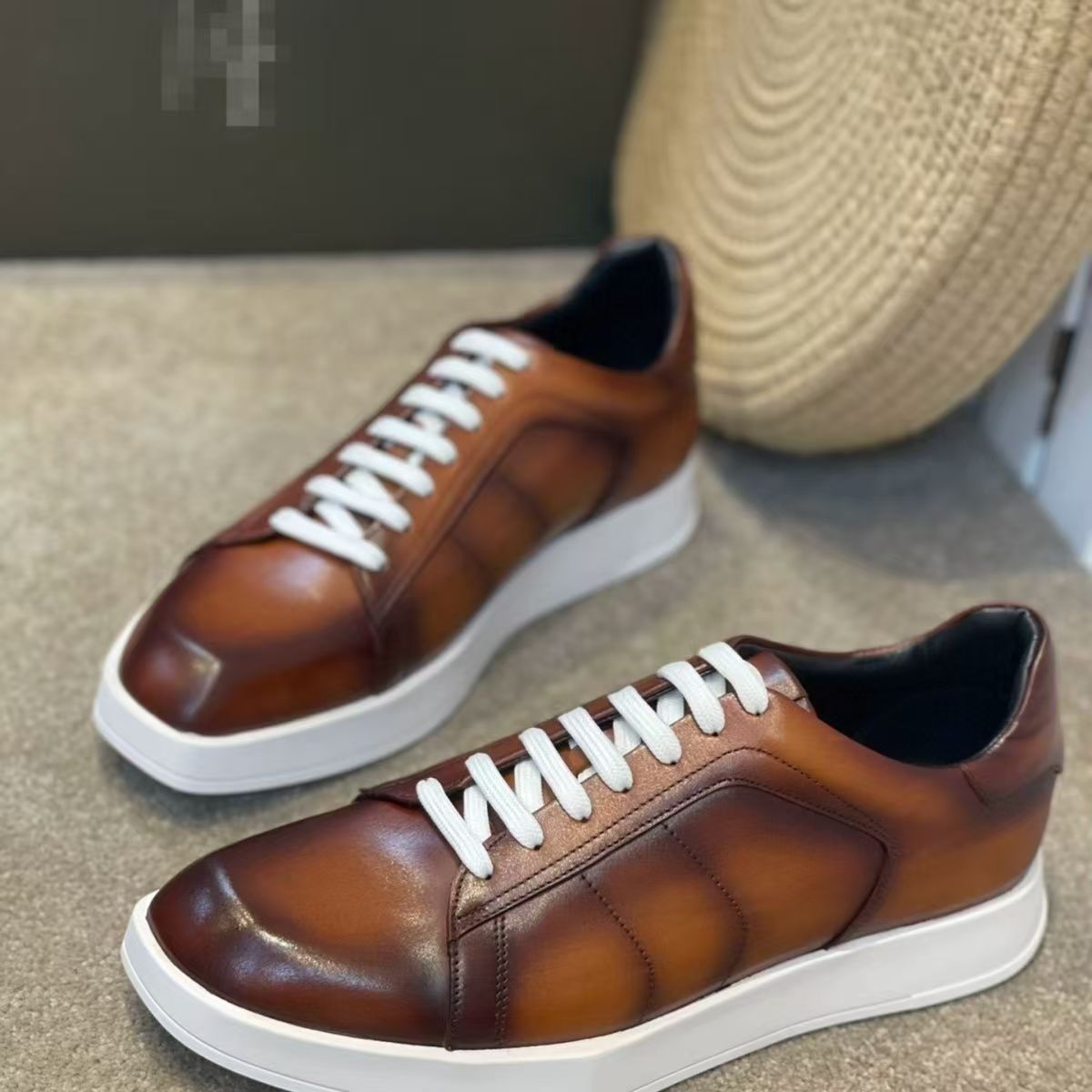 Men Shoes Eu To Us Size - Chaussures pour hommes en peau de
