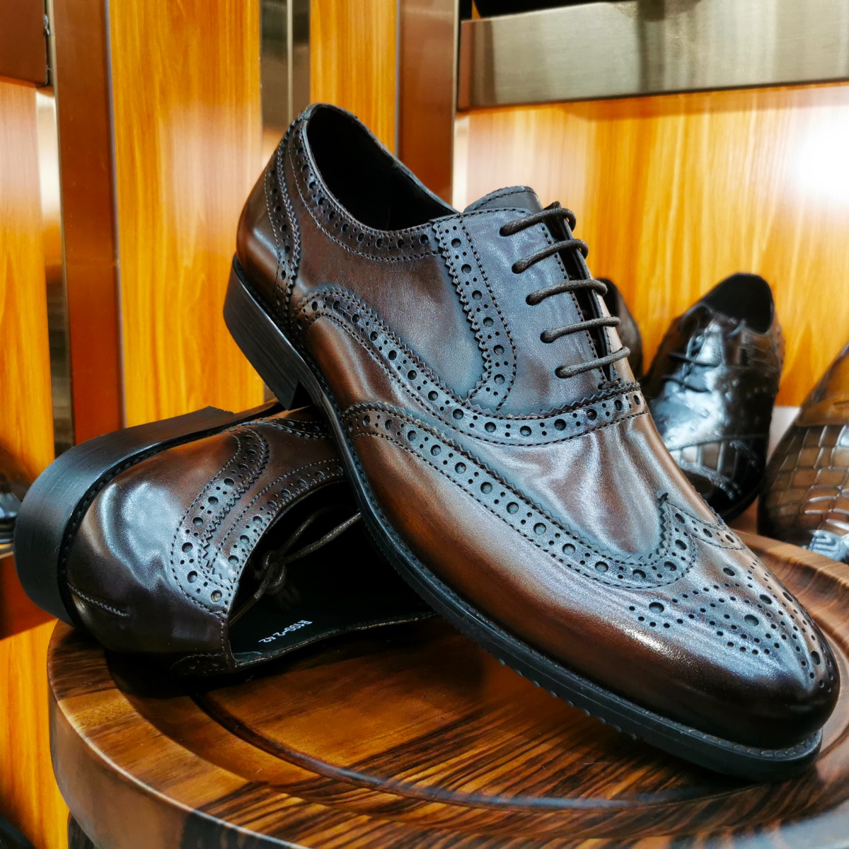 Oxford Brogue Leather - Chaussures habillées de luxe pour hommes