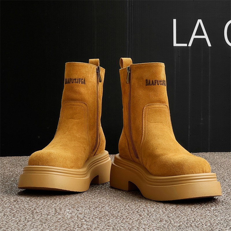 Men'S Shoes Dq - Bottes courtes rétro d'hiver pour homme