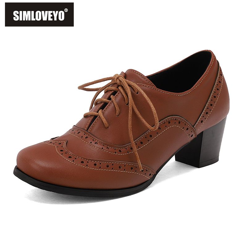Men'S Shoes Size 42 In Us - SIMLOVEYO nouveau marron femmes pompes bout