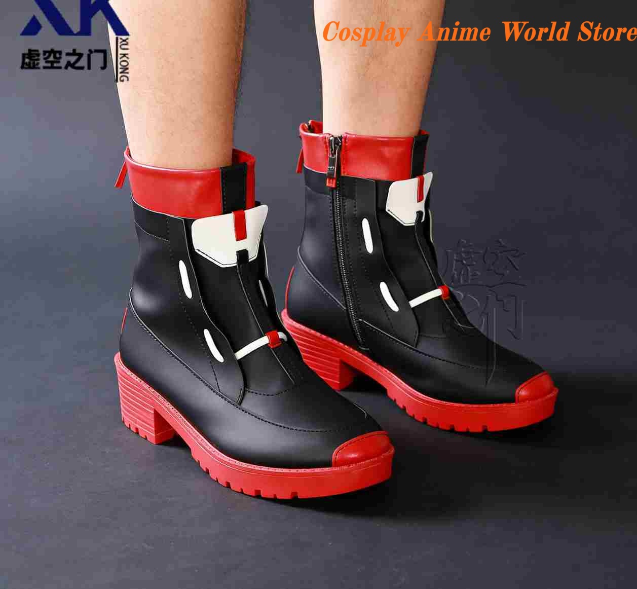 Men Shoes Boots - Chaussures de cosplay Arknights Exusiai the
