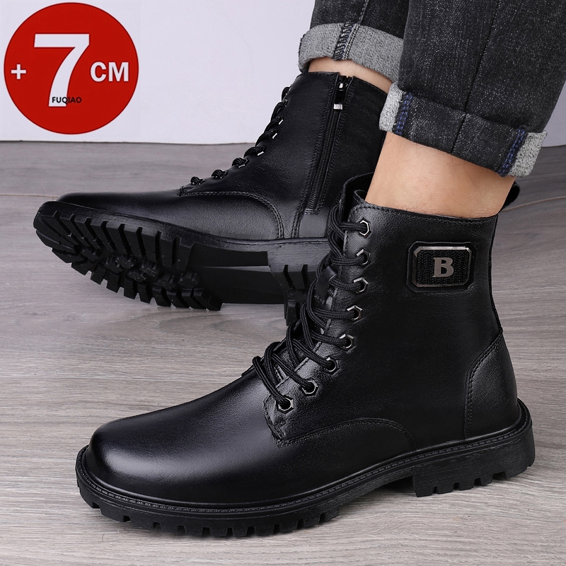 Bottines rehaussantes en cuir  - Men Shoes Size Chart avis et prix