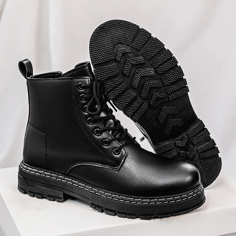 Bottes de moto en cuir verni n - Men'S Shoes Dq avis et prix