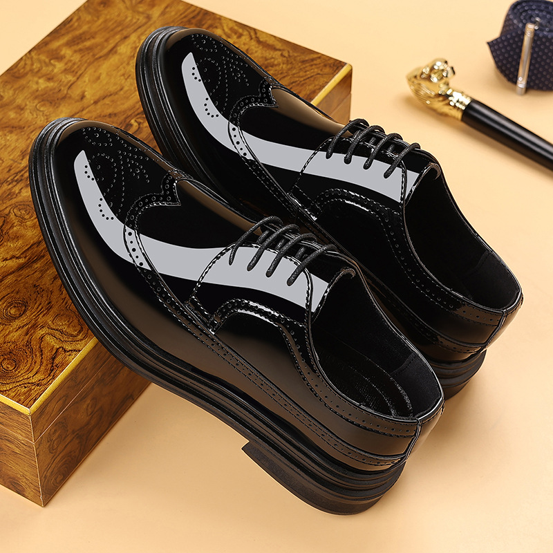 Chaussures habillées en cuir v - Oxford Brogue Leather avis et prix