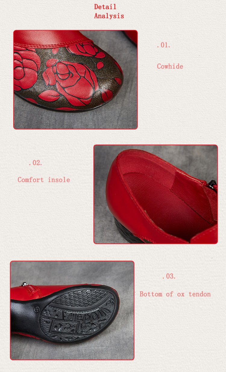 Escarpins ethniques en cuir vé - Men'S Shoes Loafers Casual avis et prix