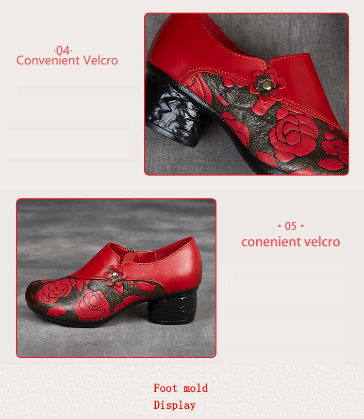 Escarpins ethniques en cuir vé - Men'S Shoes Loafers Casual avis et prix