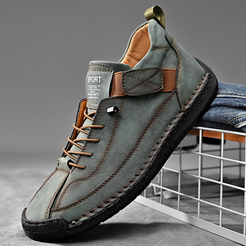 Chaussures en cuir faites à la - Men'S Shoes Size 42 In Us avis et prix