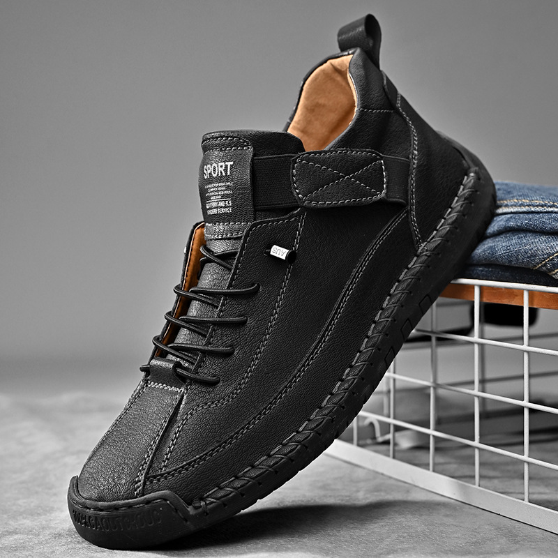 Chaussures en cuir faites à la - Men'S Shoes Size 42 In Us avis et prix