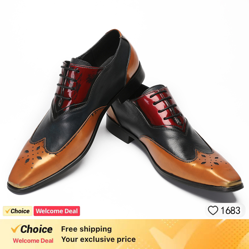 OXFORD-Chaussures de Luxe en C - Oxford Brogue Leather avis et prix