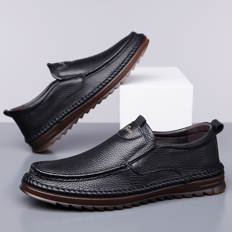 Chaussures en cuir véritable p - Men'S Shoes Size 42 In Us avis et prix