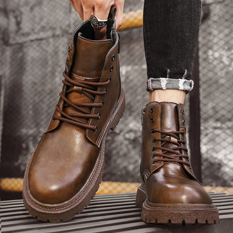 Bottines invisibles en cuir po - Men Shoes Boots avis et prix