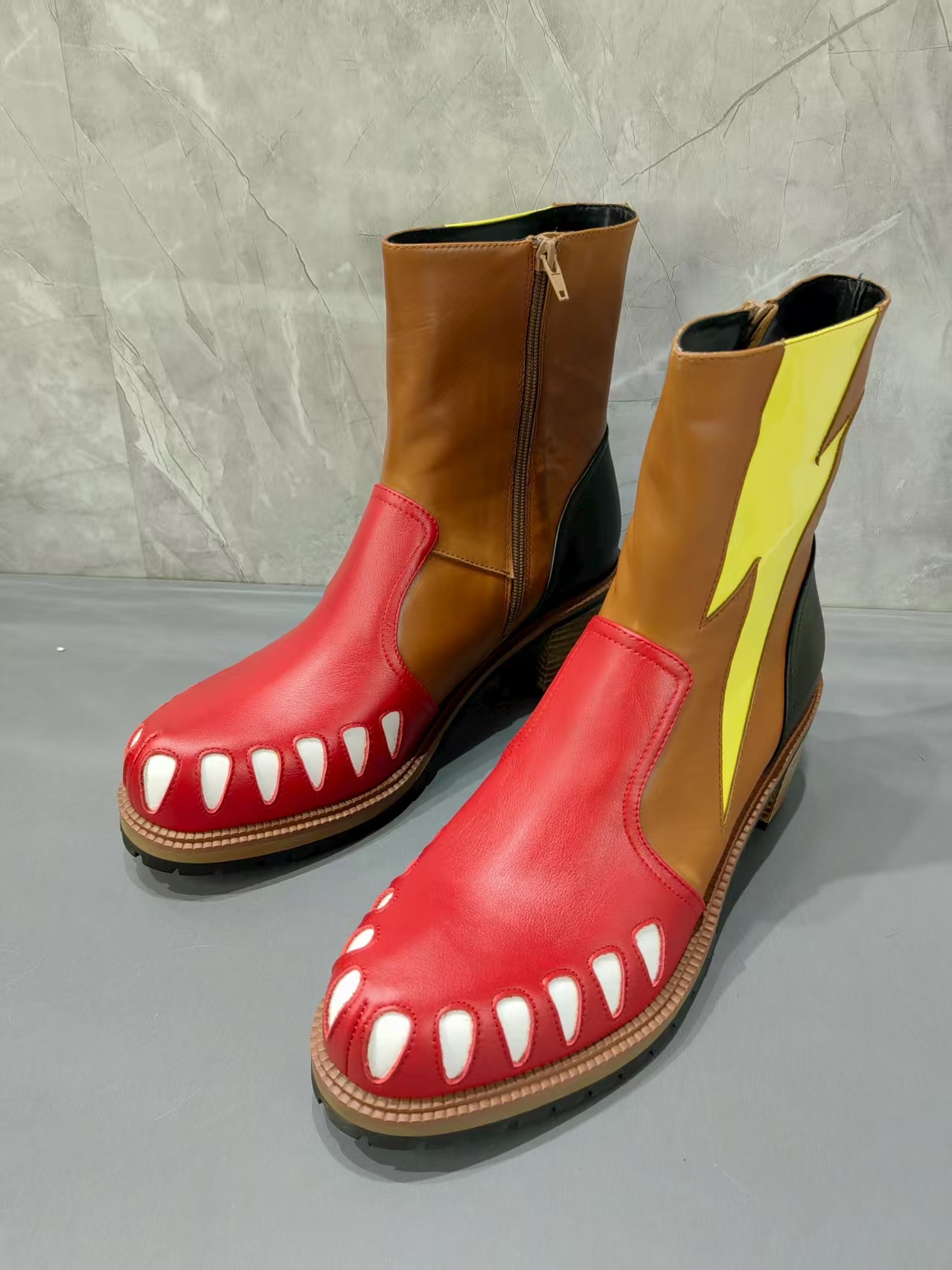 Rock - Bottines à motif peau d - Men Shoes Rebel avis et prix