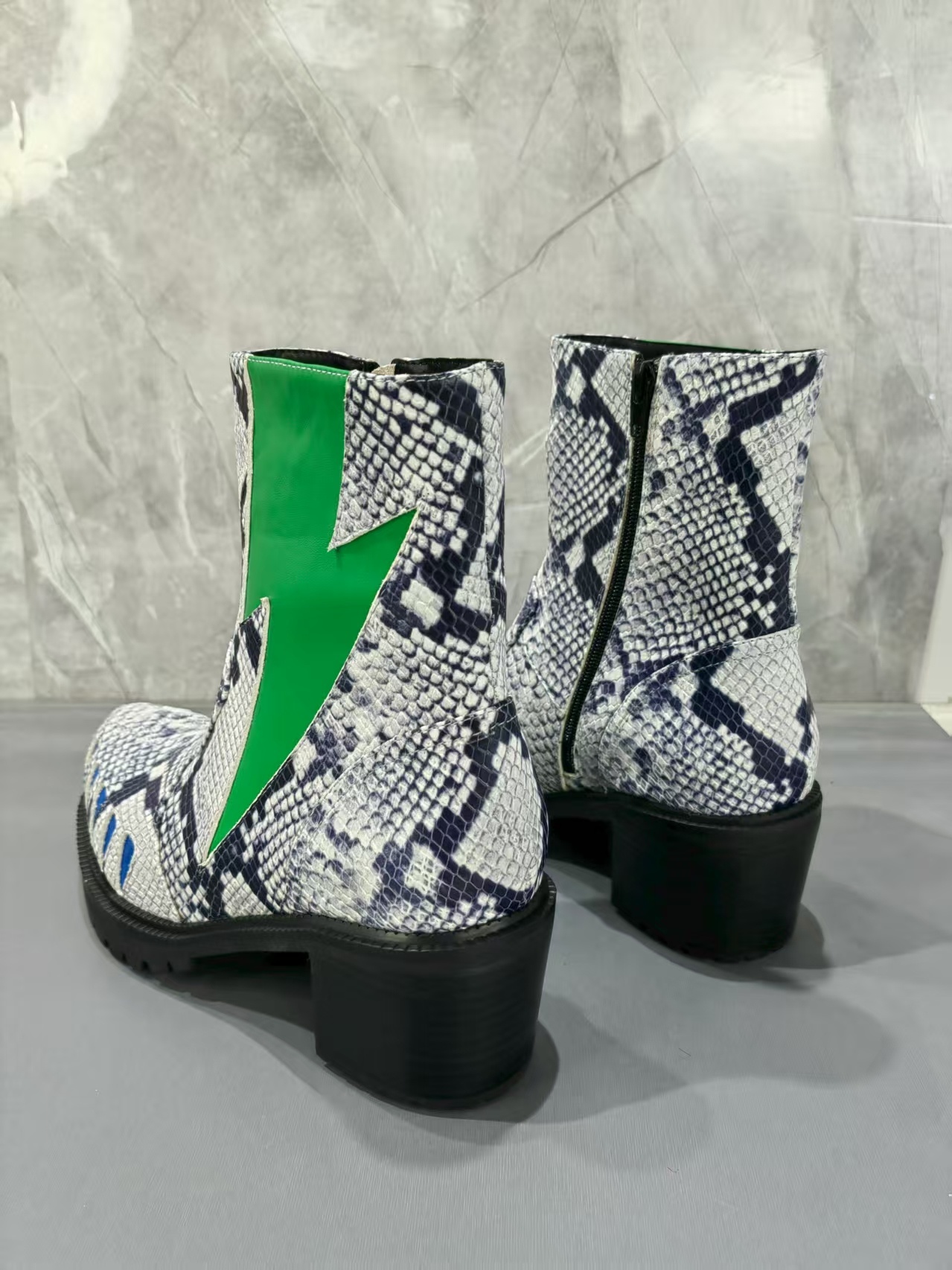Rock - Bottines à motif peau d - Men Shoes Rebel avis et prix