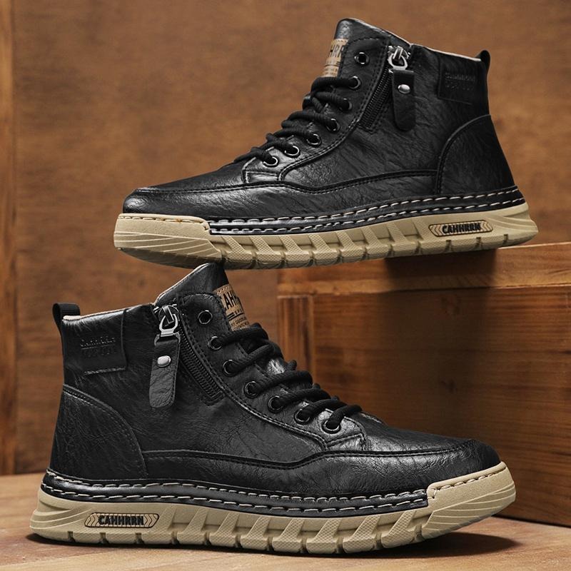 Bottes hautes en cuir pour hom - Running Shoes Lightweight avis et prix