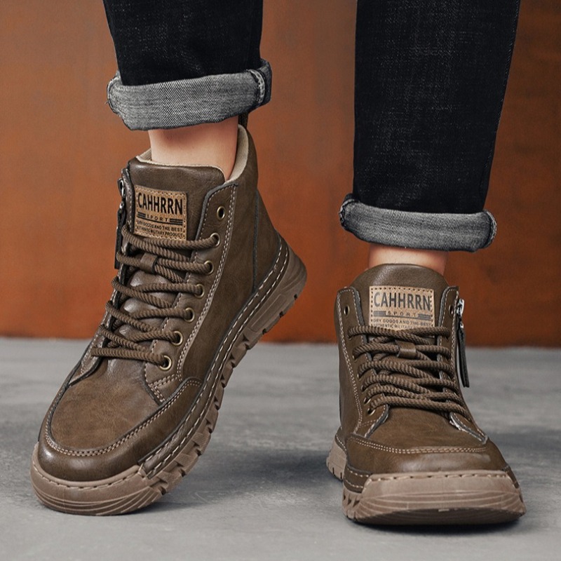 Bottes hautes en cuir pour hom - Running Shoes Lightweight avis et prix