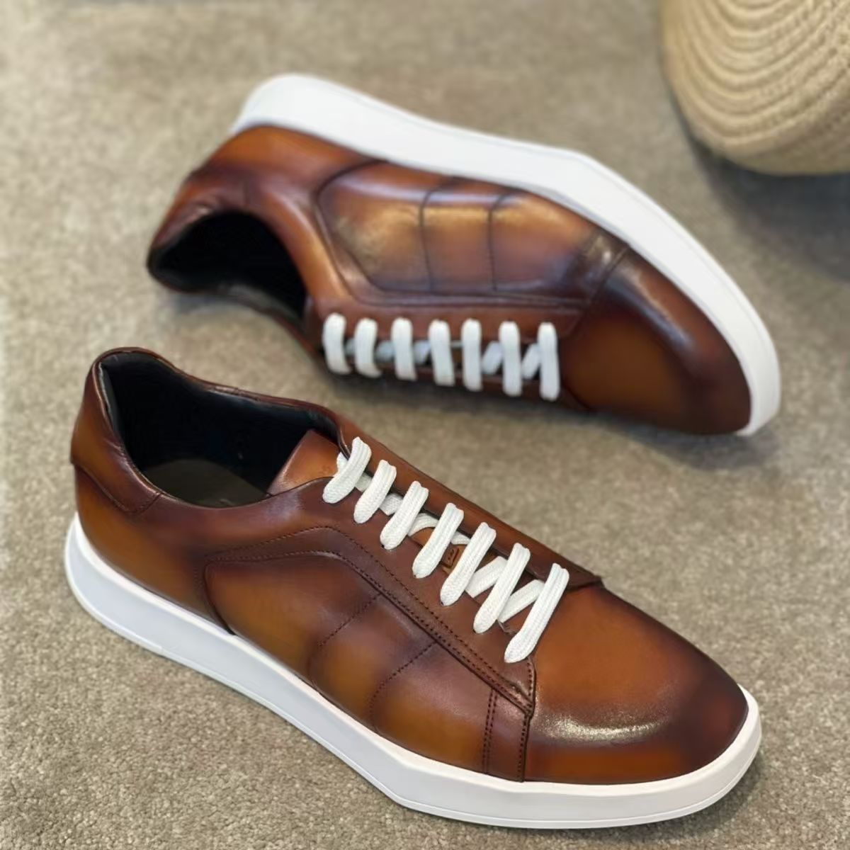 Chaussures pour hommes en peau - Men Shoes Eu To Us Size avis et prix