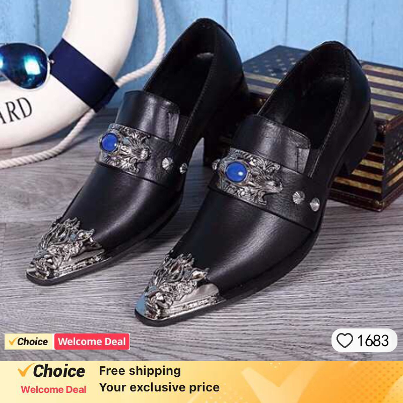 Chaussures provoqué en cuir po - Oxford Brogue Leather avis et prix