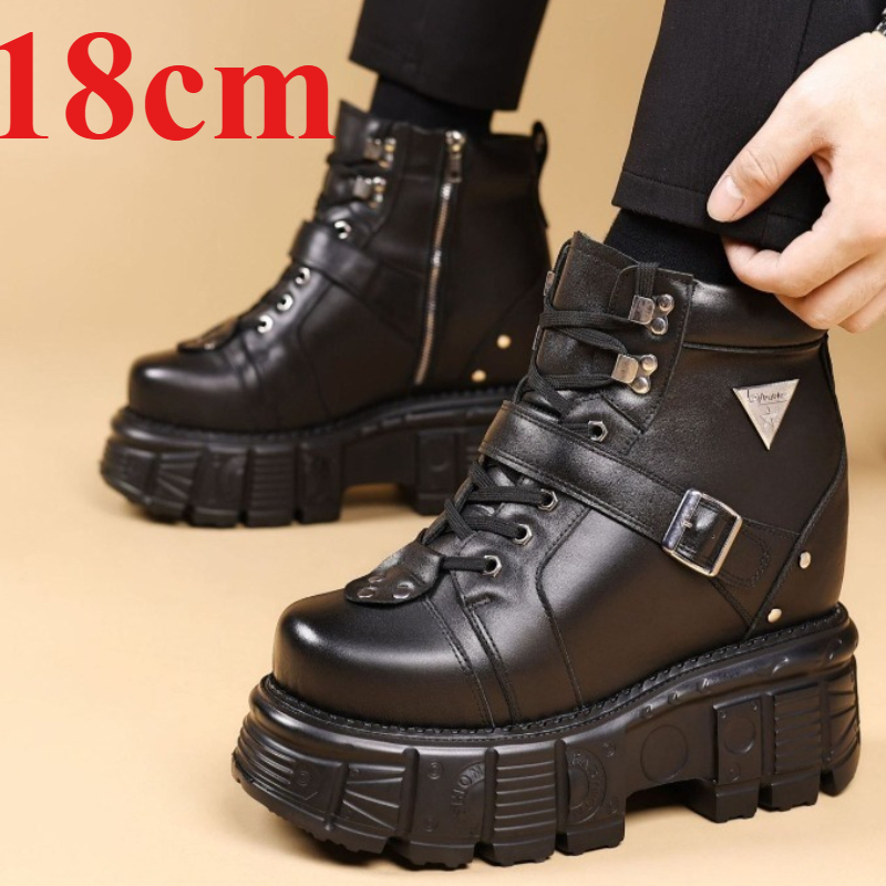 Bottes de moto en cuir véritab - Men'S Shoes Dq avis et prix